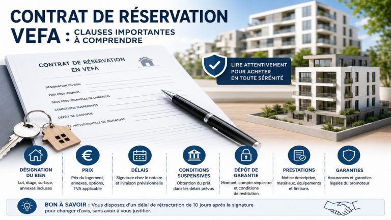 Contrat de réservation VEFA