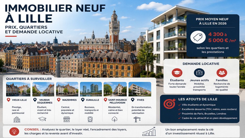 Immobilier neuf à Lille